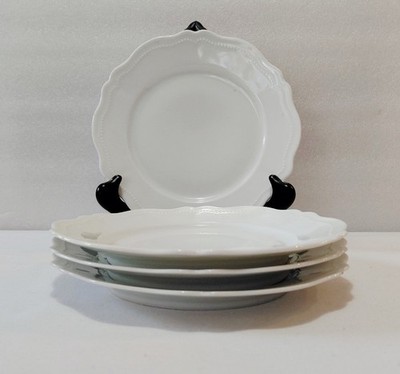 Oscar & Edgar Gutherz Salad Plates 7 7/8'' OSG31 Beaded Rim O & EG Royal Austria