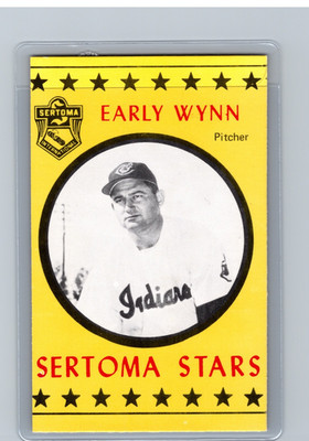 1977 Sertoma Stars Early Wynn Puzzle Back Near Mint Cleveland Indians