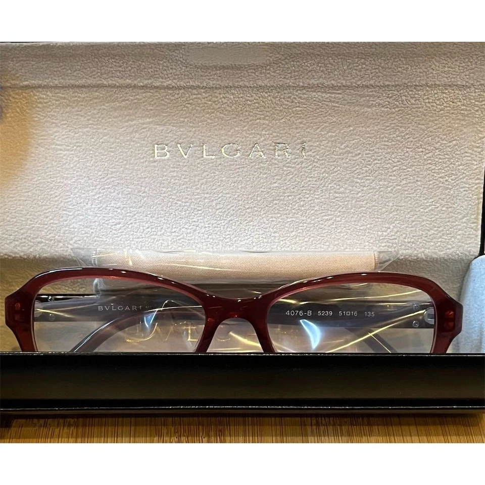 宝格丽 51 毫米 4076-B 5239 设计师方形光学框架紫色男女通用 — 第 2/4 张图片