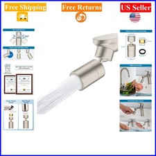 Brushed Nickel 360 Swivel Faucet Aerator with Dual Water Flow, NSF/ANSI, CUP...