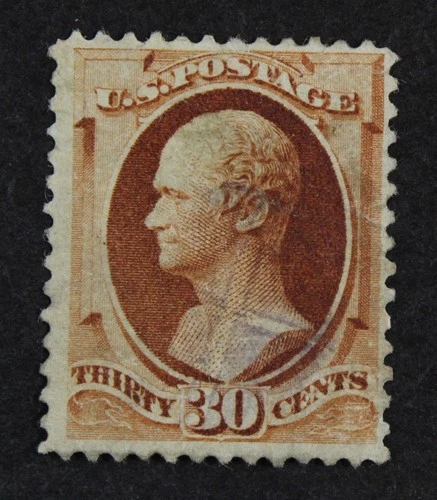 CKStamps: US Stamps Collection Scott#217 30c Hamilton Used Tiny Thin