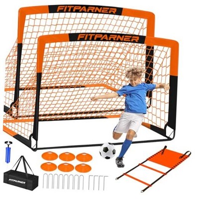 Kids Soccer Goals for Backyard Set - 2 Set of 5X3.6 ft Soccer Nets for Kids 