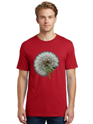 Dandelion Mens Graphic Tee, 100% Cotton, Casual Summer Wear