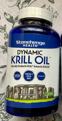 KRILL OIL Stonehenge Dynamic K Real Antarctic Omega 3 EPA DHA Heart Brain Joint
