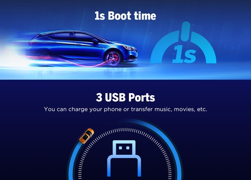 OBD+DVR+CAM+9" Android 13 6+64 Head Unit Car GPS Stereo Radio for BMW E90-E93 M3 - Picture 17 of 23