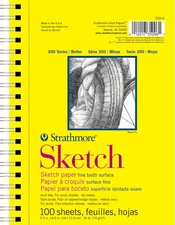 300 Series Sketch Pad, 5.5X8.5 Inch, 100 Sheets, Side Wire - Artist Sketchbook f
