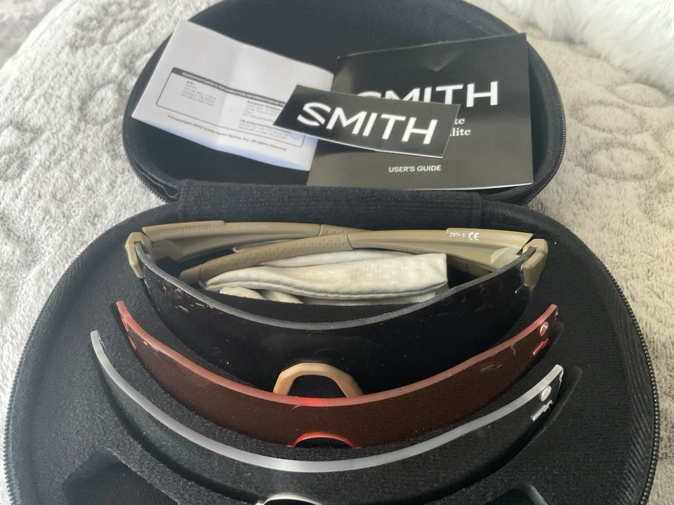 Gafas de sol Arena Elite- Smith.  Nuevo, nunca usado.  Tres lentes y estuche Foto 3 de 3
