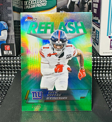 🔥Malik Nabers 22/75🔥2025 Topps Finest Football REFLASH INSERT #RF-16 Giants WR