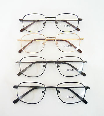 Jinmu 51-19-138 Aviator Style Metal Eye Glasses Frame*4-Colors Retail Value $95