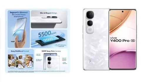 vivo Y400 Pro 5G (Freestyle White, 256 GB) (8 GB RAM) - 第 4/5 張圖片