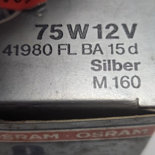 Lot of (8) Osram 41980 FL Halostar 75W 12Volt BA15d Base 75AR70 Lamp Bulb. new - Picture 4 of 5