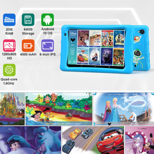 Contixo K80 8" Inch for Kids 64GB HD Tablet w/ Disney E-Books Wi-Fi Camera - Picture 20 of 36
