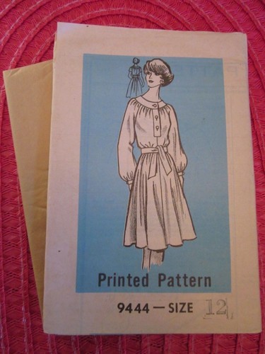 Vintage MAIL ORDER Printed Sewing Pattern MISSES' DRESS 9444 SZ. 12 UNCUT!! - Picture 1 of 2