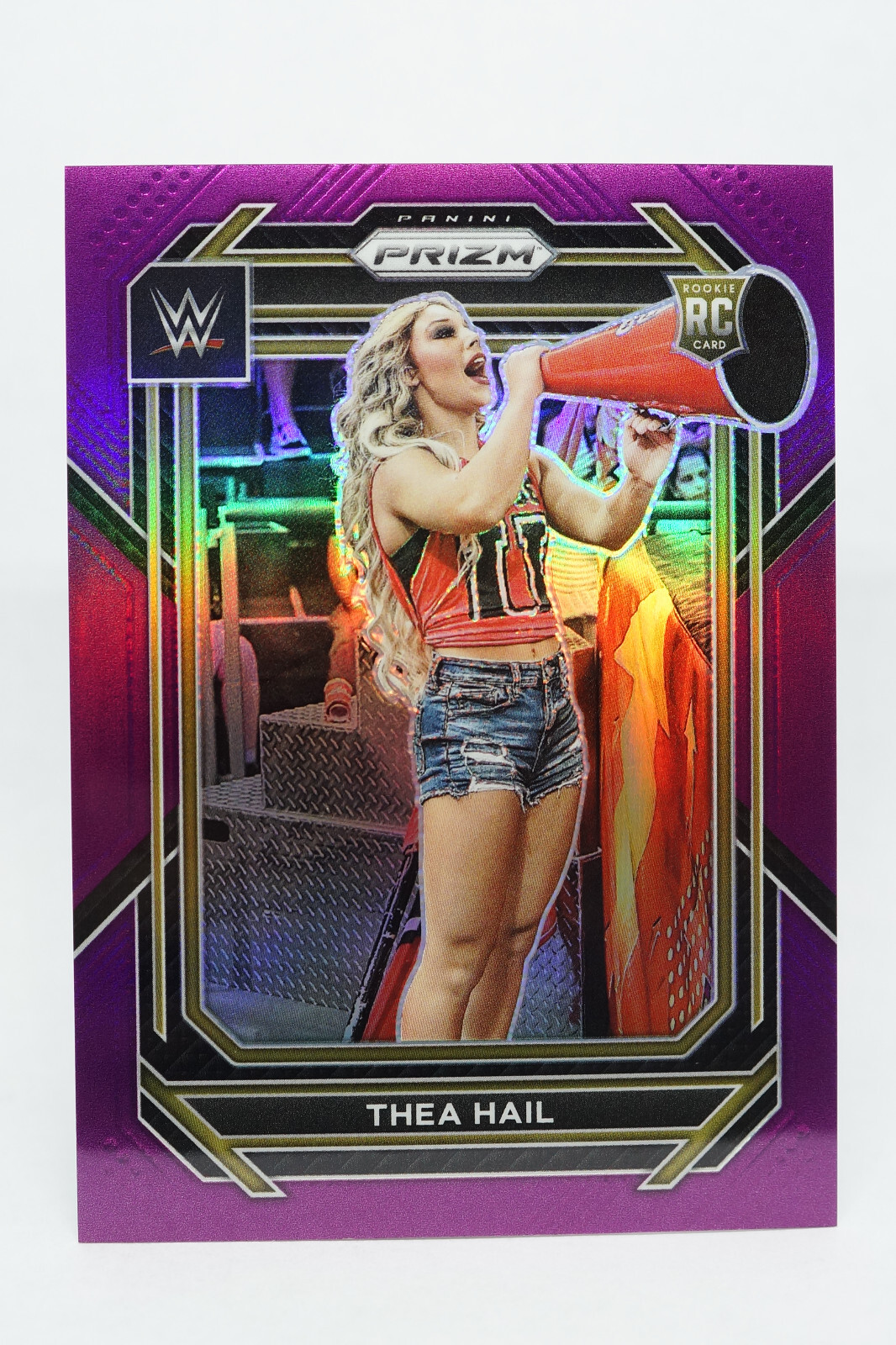 2023 Prizm WWE Thea Hail #122 Rookie RC NXT Purple Prizm Parallel 92/149 Chase U