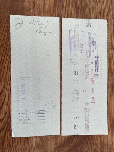 Pittsburgh Pirates 1978: cheque de cuenta de gastos firmado - Imagen 2 de 3