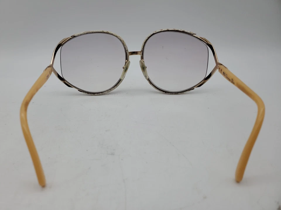 复古 Christian Dior 太阳镜 2250 超大金色蛇皮包,奥地利 — 第 4/4 张图片