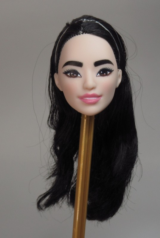 Mattel Barbie Fashionista Barbie Tennis Player Career Doll Head Asian