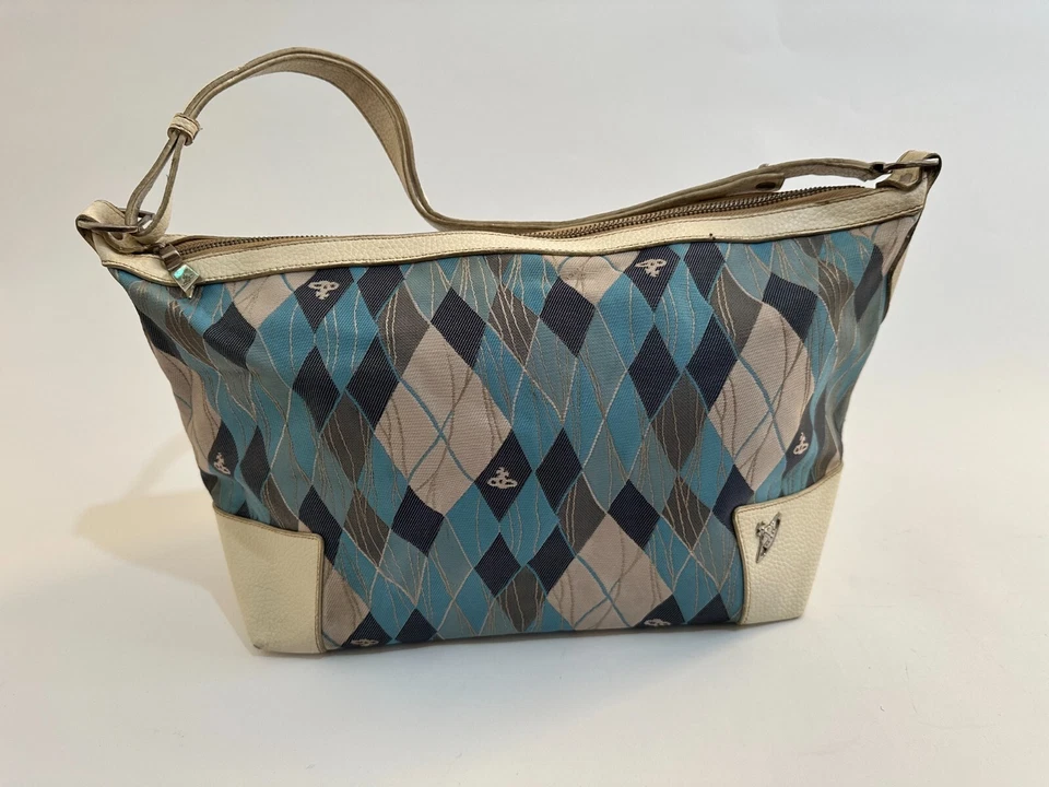 Vivienne Westwood Checkered Argyle Shoulder Bag - Image 2 of 4