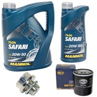 MotoröL Set 20W-50 6 Liter + ÖLfilter SM 106 + Schraube FüR Suzuki Grand Vitara