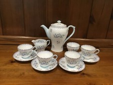 Shelley Blue Rock Coffee Set 11pce