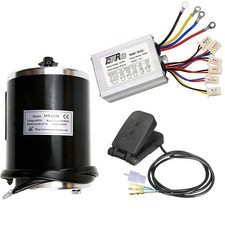 Electric Brush 48V 1000W DC Motor Controller Foot Pedal Go kart E-Bike Scooter