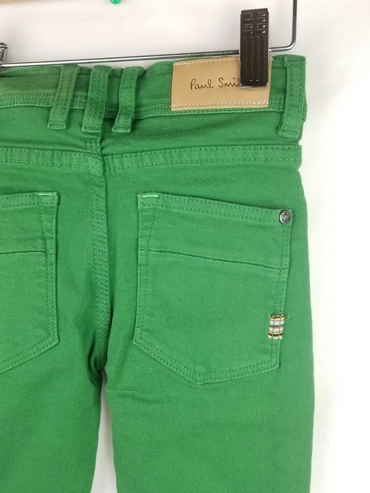 Calça Paul Smith Junior Kids verde folha ajuste dreno tamanho 6 - Imagem 4 de 4
