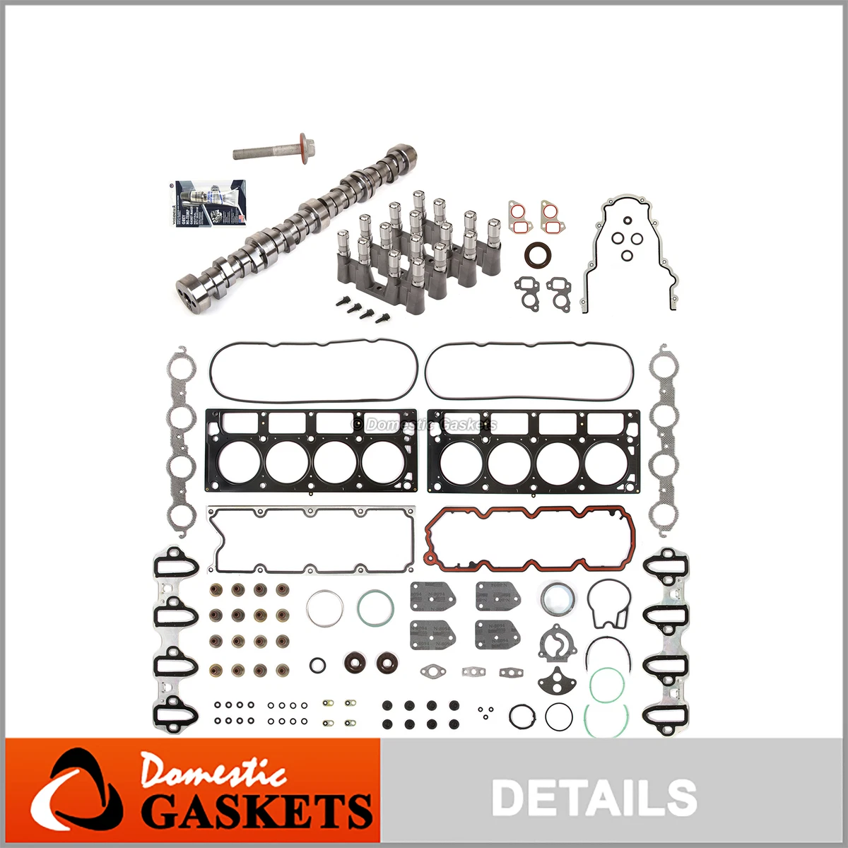 GM Chevy AFM DOD Delete Kit Camshaft 3Bolts Gasket Set, 58 OFF