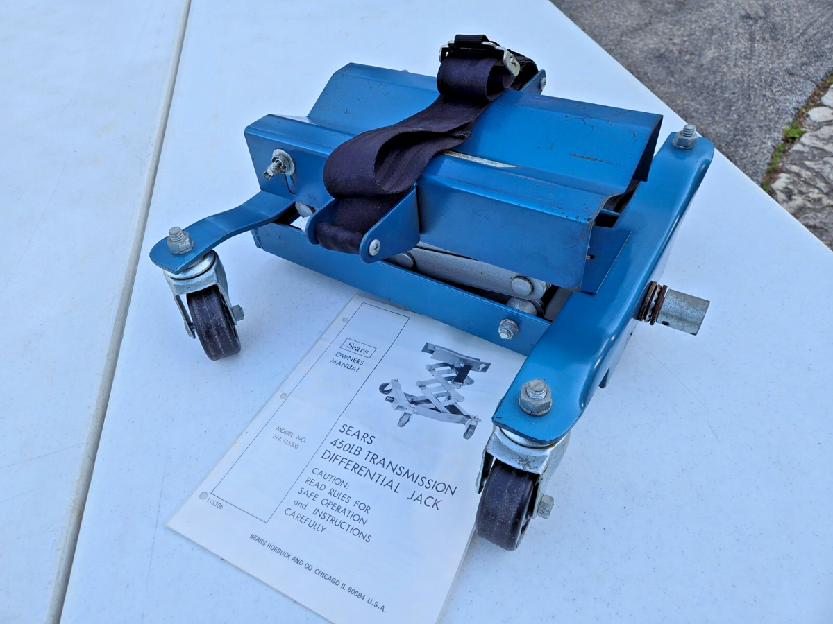 NOS) Sears #115300, 450LB Transmission / Differential Jack with