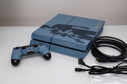 Sony PlayStation 4 Uncharted 4: Limited Edition Bundle 500GB Gray Blue Console - Picture 1 of 5