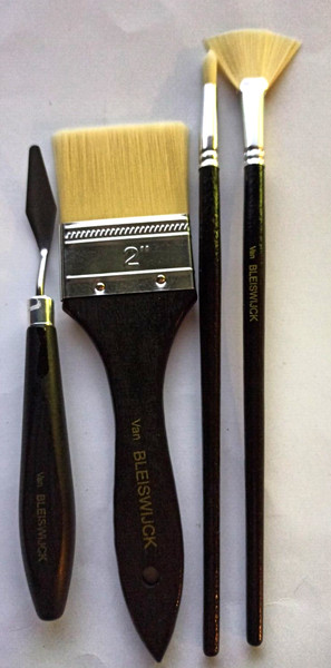 Pinselset Mit Palettenmesser Pinsel Satz FüR Acryl-ÖL-Aquarellfarben Malpinsel-image