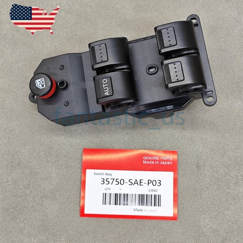 OEM Power Master Window Control Switch For 2001-2005 Honda Civic 35750-SAE-P03 - Picture 3 of 4