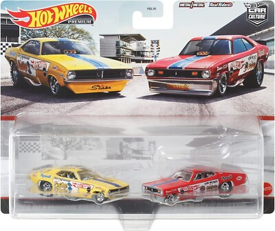 Hot Wheels HFF29 Premium 2 Pack '72 Plymouth Cuda FC/Plymouth