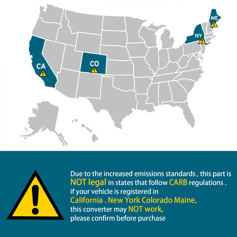 Catalytic Converter For 2009 2010 2011 2012 2013-2019 Toyota Corolla 1.8L l4 Foto 3 de 4