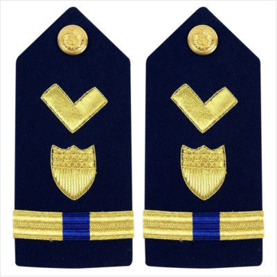 GENUINE U.S. COAST GUARD SHOULDER BOARD: WARRANT OFFICER 4 MATERIAL MAINTENANCE 