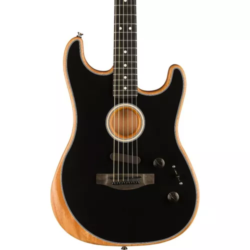Fender Acoustasonic Stratocaster Acoustic-Electric Guitar Black