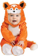 Baby Fox Cute Hood Child Costume Soft Knit Footed Jumpsuit Halloween Funworld