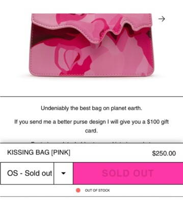 KidSuper X Barbie Kissing Bag PINK- Brand New & RARE | eBay