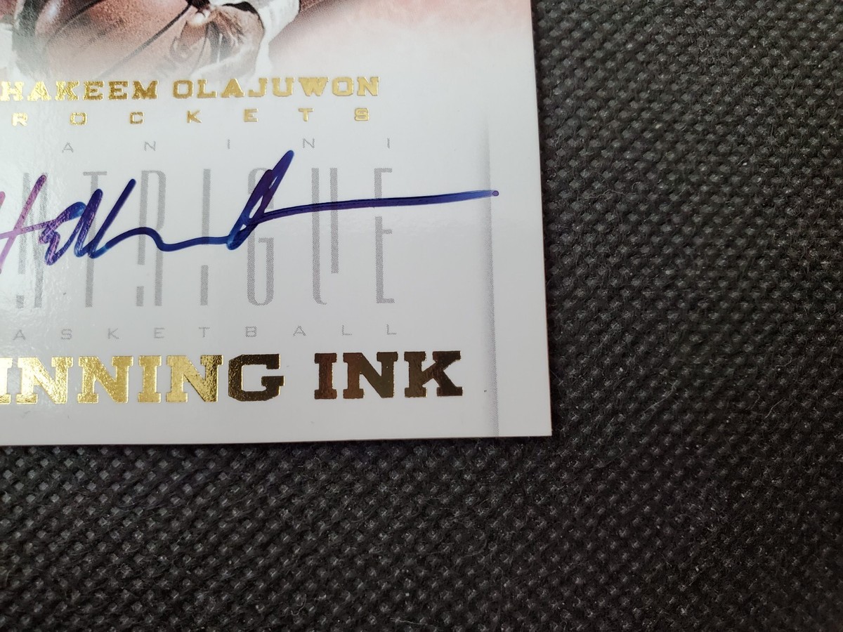 2012-13 HAKEEM OLAJUWON AUTO INTRIGUE WINNING INK SP #21/25