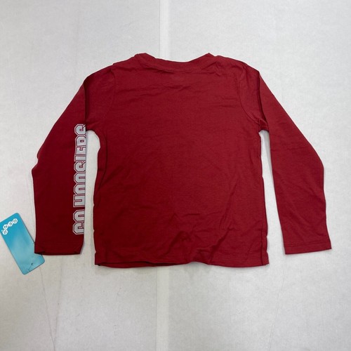 Gen 2 3-in-1 Boys College Tee Set Indiana Hoosiers Gray Red Short Long Sleeve S - Picture 3 of 9