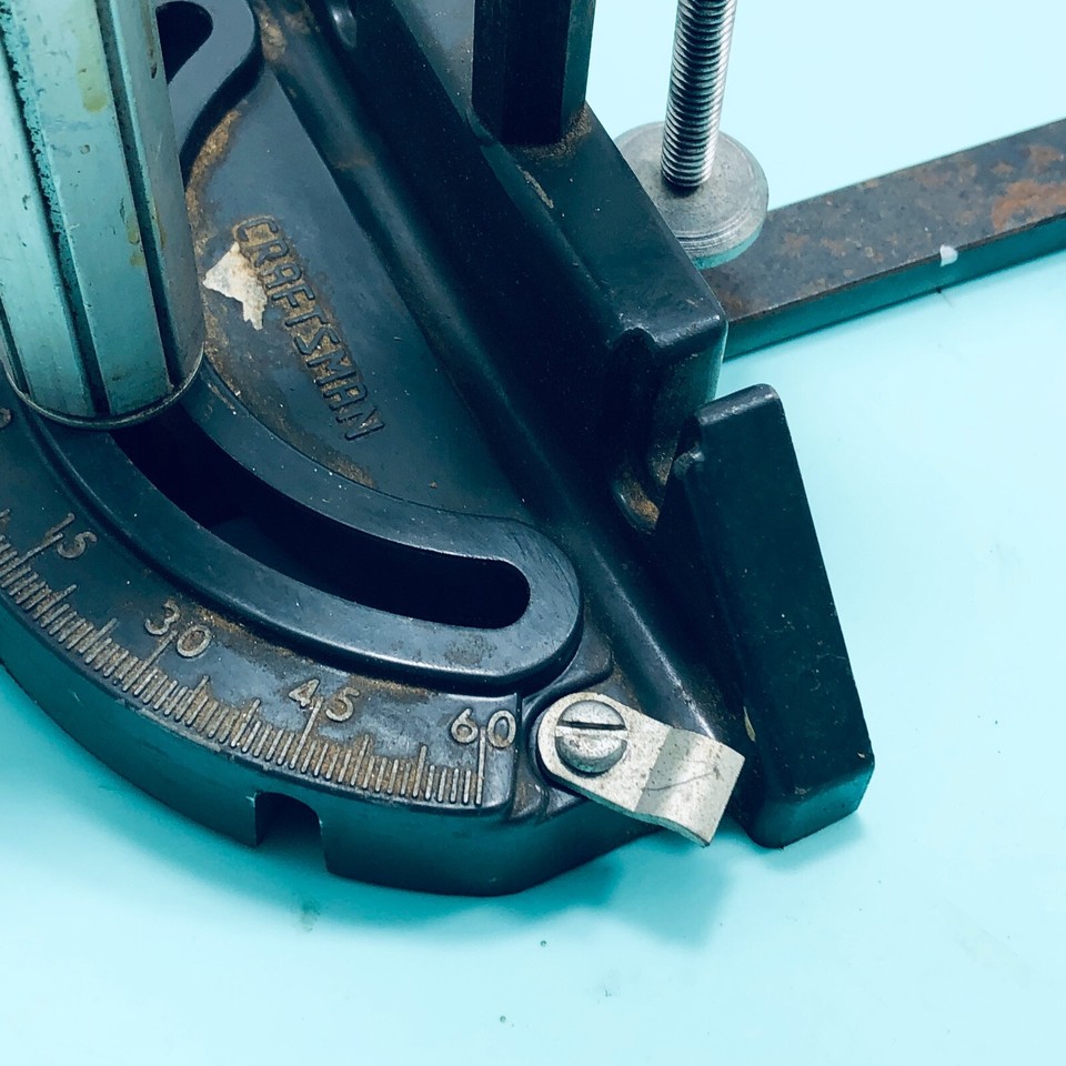 Craftsman 113 315 Table Saw Miter Gauge Hold Down Clamp 3/4”w 3/8” eBay