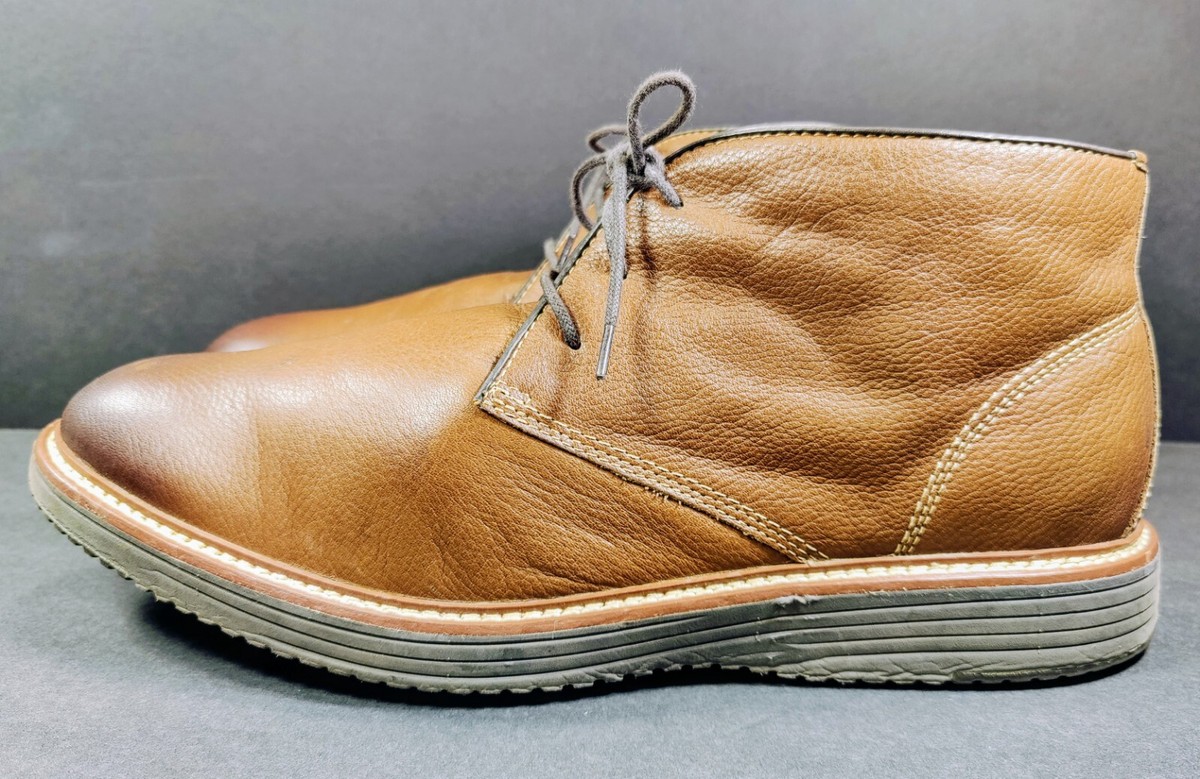 JOHNSTON & MURPHY UPTON BROWN LEATHER CHUKKA MEN