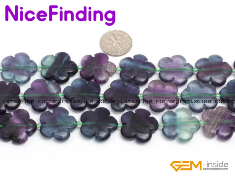 20mm Natural Flower Gemstone Beads For Jewelry Making Necklaces Bracelets 15"DIY - Image 4 of 4