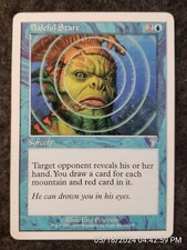 BALEFUL STARE mtg NM 7th Edition never played 1 Card DS3D1G1 