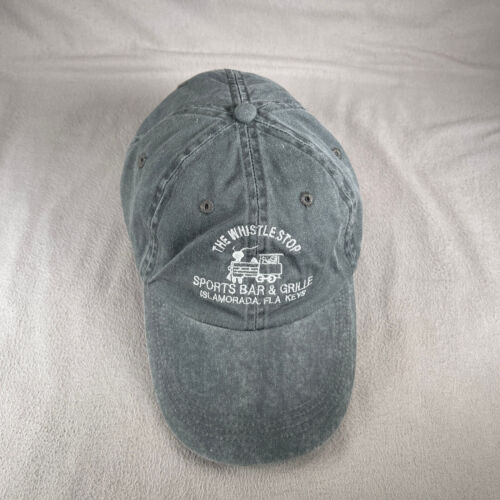 Cappello da bar sportivo The Whistle Stop uomo OS grigio berretto strapback incudine ricamato - Foto 6 di 10