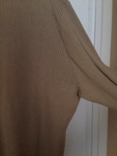 NWT WOMENS FALL CREEK Rib Knit Sweater Khaki Sz 24W Henley - Picture 6 of 8