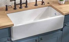 NEW Shaws Of Darwen SCBU101WH Single bowl 100cm sink white BR2190 / 4400