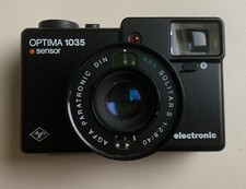 AGFA Optima 1035 Sensor, Solitar S 2,8/40,Electronic, mit Leder-Hülle, Gebraucht