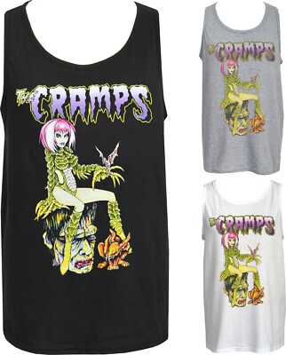 The Cramps Herren Psychobilly Tank Top Kreatur Monster Horror Gill Garage Punk