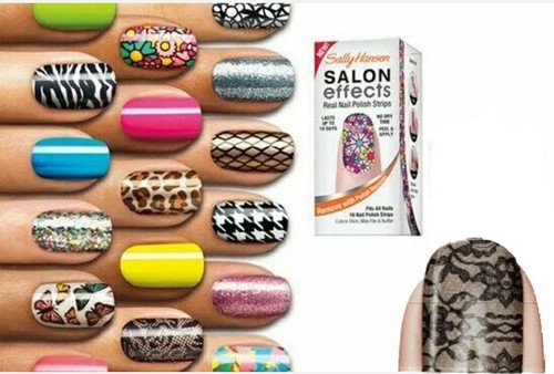 Black Cat Costume Lace Headband Sally Hansen Salon Effects Nail Stickers Panther - Picture 4 of 8