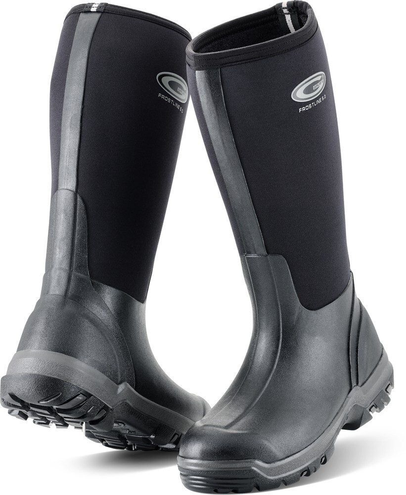 Резиновые сапоги Grubs Gummistiefel Frostline Унисекс Классические черные